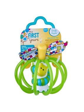 First Years Grab Apple-Green Toddler Teether For 0+ New Sealed